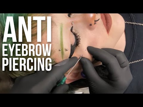 This Is Your Sign To Get an ANTI EYEBROW PIERCING 🤩 #piercing