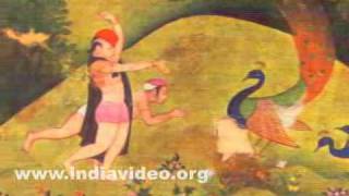 Krishna and friends in the forest of Vrindavan