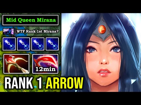 AMAZING ARROW PREDICTION Rank 1st Mirana Carry Mid 12min Desolator Max Physical DMG 200 IQ Play IMBA