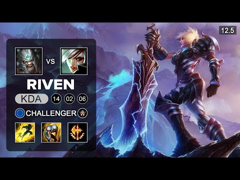 Riven Top vs Tryndamere - EUW Challenger - Season 12 Patch 12.5