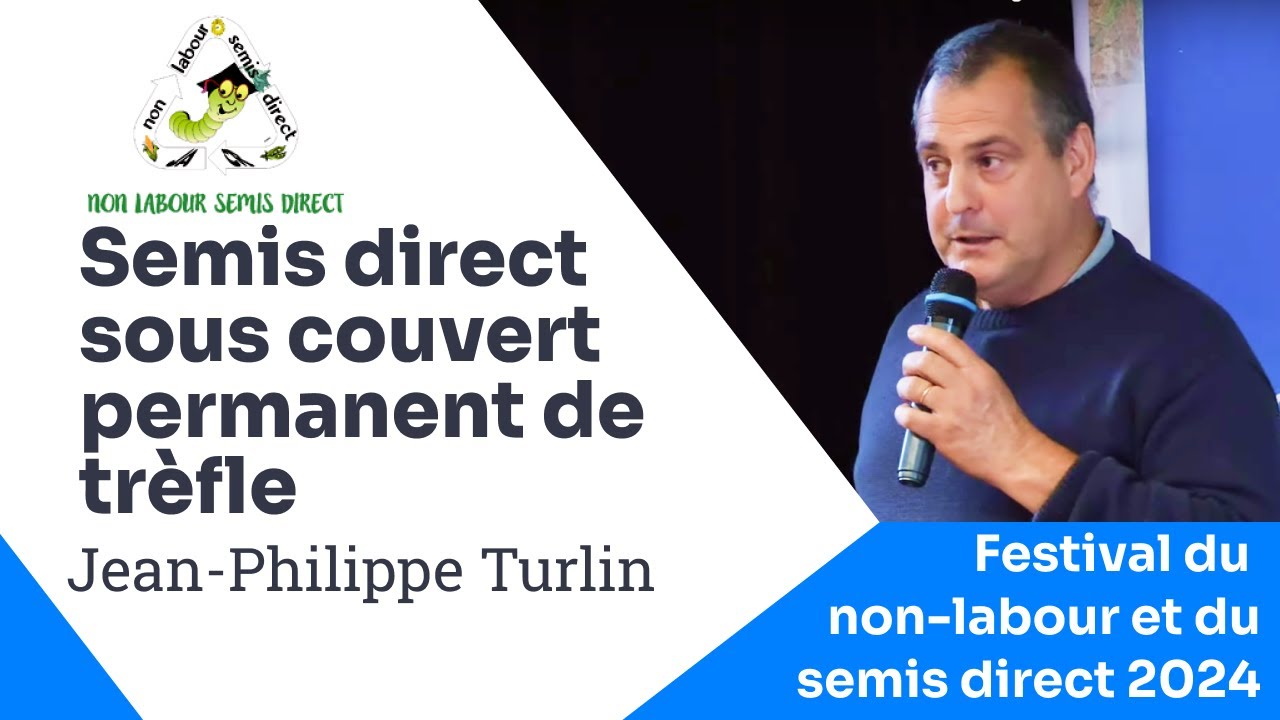 Semis-direct sous couvert permanent de trèfle blanc en Bretagne, JP. Turlin