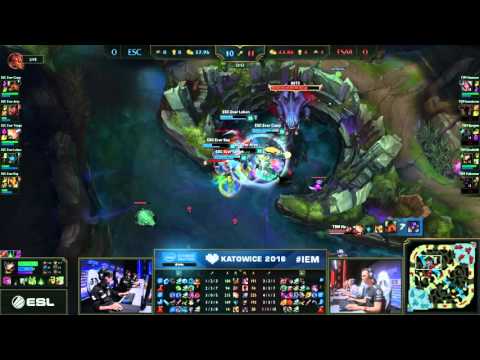 2 v 5 Baron Fight TSM vs ESC [IEM Katowice 2016]