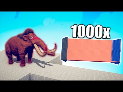 MAMMOTH vs 1000x OVERPOWERED UNITS - TABS | Totally Accurate Battle Simulator 2024