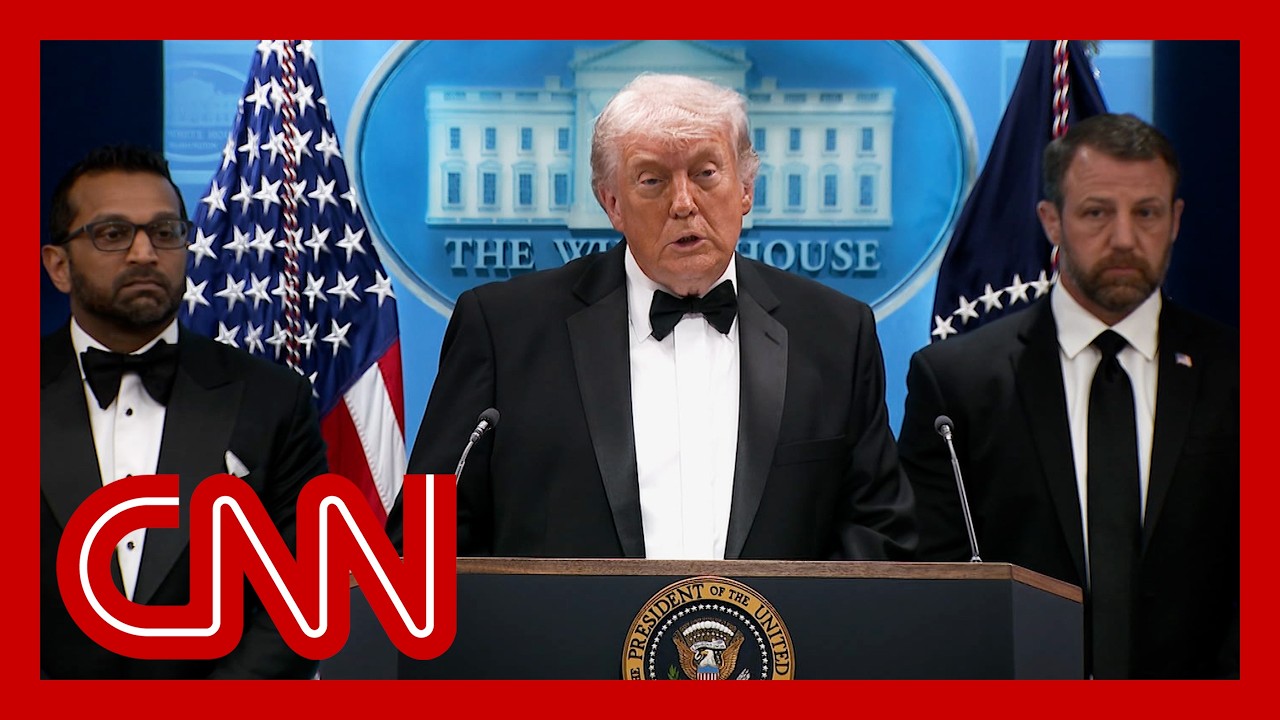 Trump speaks after shots fired at White House Correspondents’ Dinner