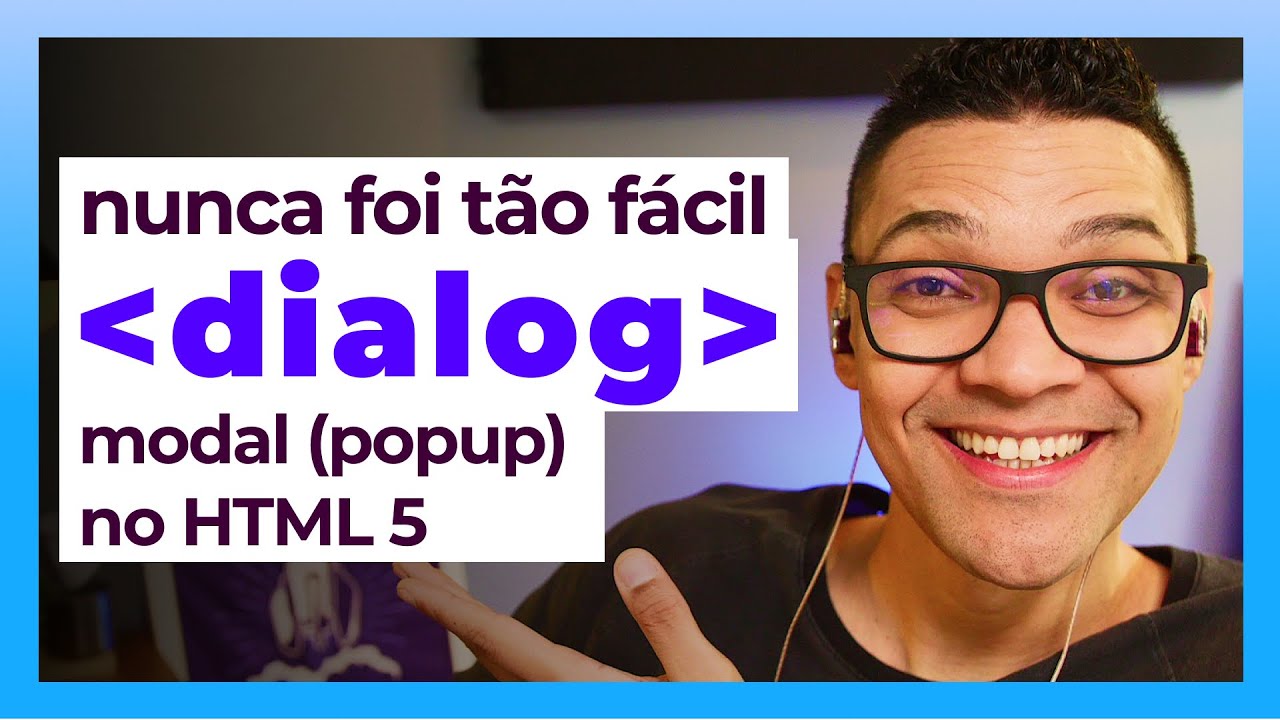 Modal (popup) FACINHO com HTML, CSS e JS - tag dialog HTML 5