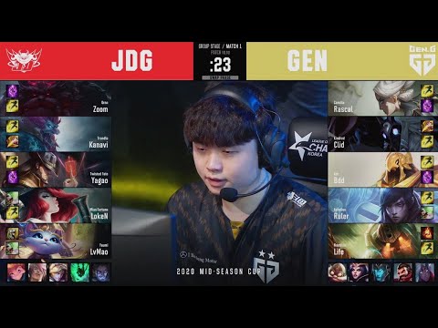 2020 MSC Day 2 | JDG (Yagao TF) VS GEN (Bdd Azir) Highlights  |