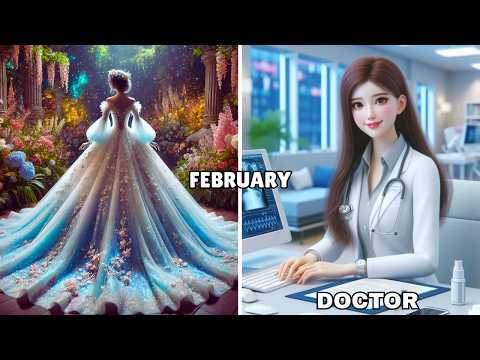 Choose your birthday month and See your Dress and the dream Job that chooses you! 👗💼 | Choosy Month