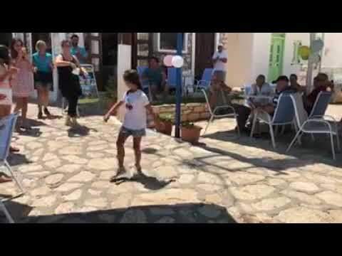 Little girl dancing Zeimpekiko tis Eudokias - Opa!
