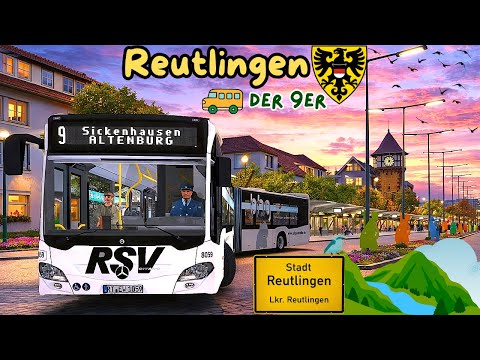 OMSI 2 🚌 - REUTLINGEN THE 9! 🚏Real Map from Baden-Württemberg 🏴󠁤󠁥󠁢󠁷󠁿💛 - Let's Play OMSI 2 [#1013]