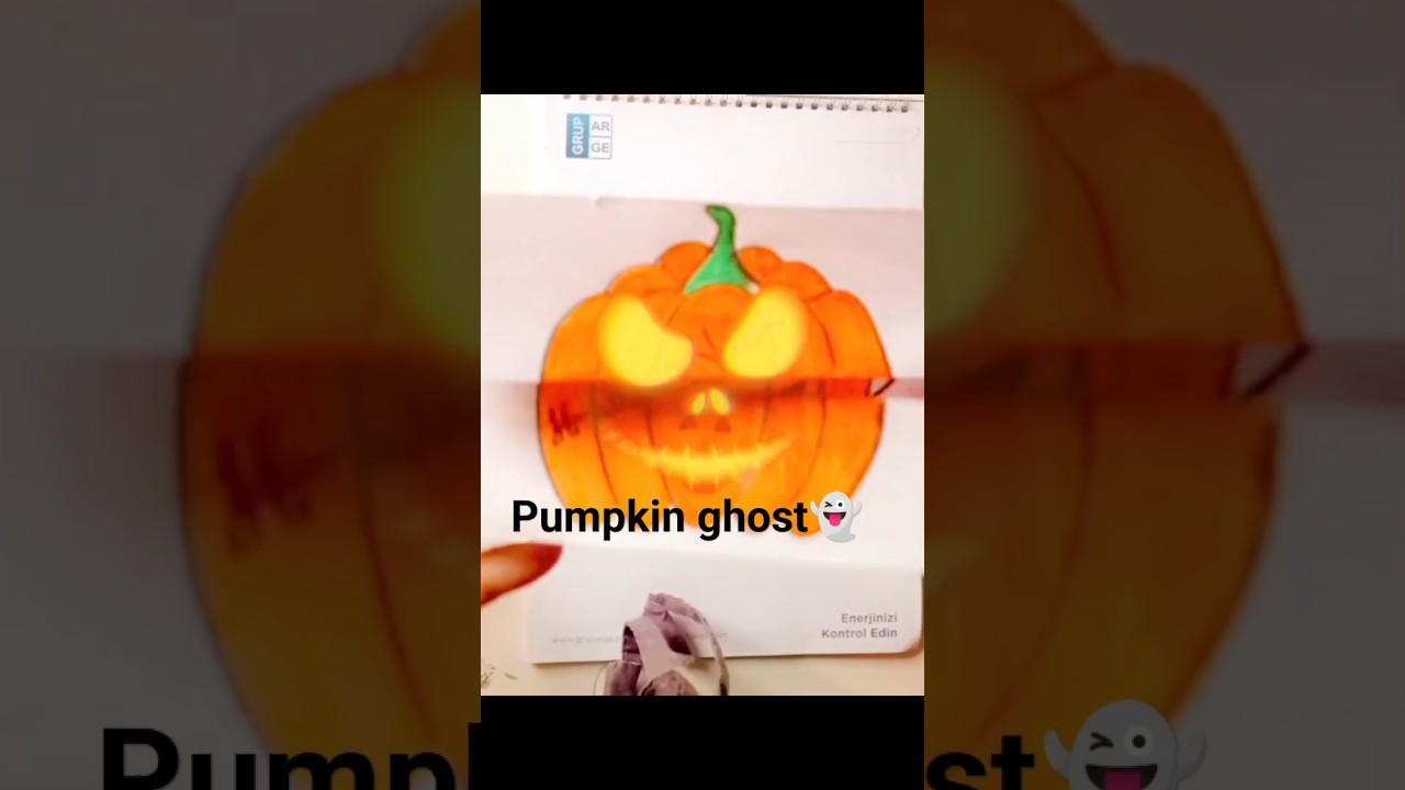 easy pumpkin🎃 ghost👻👻 for kids #ytshorts #pumpkin #shortsfeed #shortsviral