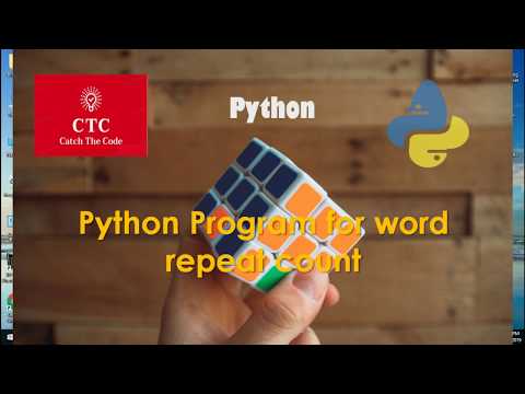 Python Program For Word Repeated Count In The String