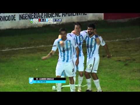 Gol de González. Central Córdoba 0 - Atl. Tucumán 2. Fecha 23. Primera B Nacional 2015. FPT.