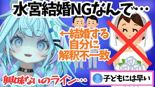 結婚NGすぎて指輪を出す自分に自分で解釈不一致になるすうちゃん【ホロライブ切り抜き/水宮枢】