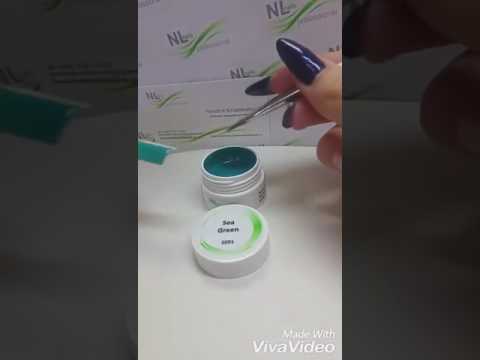 Video UV, LED barevný gel SEA GREEN 5ml