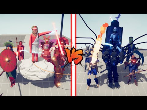 NEW ANCIENT Team vs NEW SPOOKY Team | Totally Accurate Battle Simulator TABS