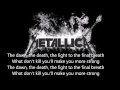 metallica : broken beat and scared lyrics 
