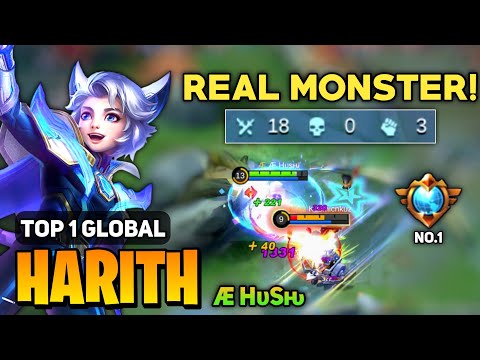 NO.1 HARITH KING Perfect Gameplay [ Top 1 Global Harith Best Build ] Æ Hυsԋ - Mobile Legends