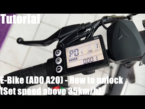 How to unlock your e-bike - ADO A20 S866 (Urban Pedelec) set the speed level to 35km/h or above DIY