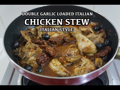Double Garlic Loaded Italian Chicken Tomato Stew Recipe