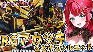 【ガンプラ】実写🌸RGアカツキガンダム(オオワシ装備) & ゼウスシルエットを制作🌟強化されただって！？機動戦士ガンダムSEED FREEDOM【女性実況/プラモ/ガンダム/ガンプラ初心者】