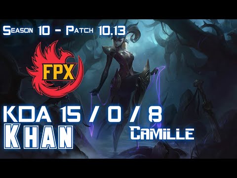 FPX Khan CAMILLE vs WUKONG Top - Patch 10.13 KR Ranked