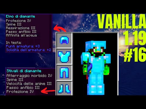 L'ARMATURA DI DIAMANTE INCANTATA!  -VANILLA 1.19 #16 -MINECRAFT ITA