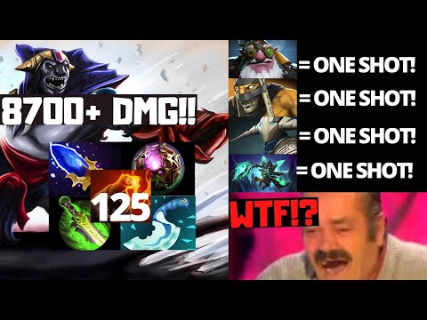 Lion 125 KILLS 8700+ Finger Of Death Damage WORLD RECORD Dota 2 - 7.25