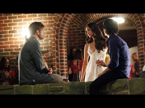 TVD 3x1 - Elena asks Alaric to go talk to Jeremy, he's smoking again | Delena Scenes HD