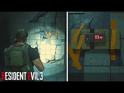 How to Blow the Bathroom Wall (C4 Battery Location) - Resident Evil 3 REMAKE