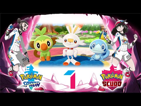Gameplay Live Pokémon Spada e Scudo #1 - Gli starter di Galar! w/ Cydonia & Chiara