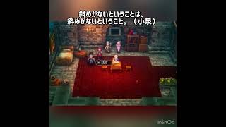 斜めがないということは、斜めがないということ。（小泉構文） #ドラクエ3 #ドラクエ #ドラゴンクエスト #ドラクエ3リメイク  #ドラゴンクエスト3 #ドラゴンクエスト3リメイク #ゲーム実況