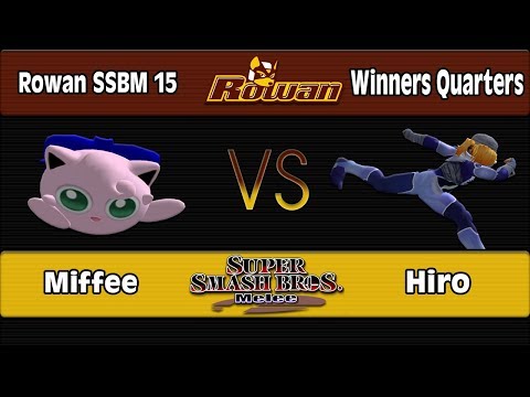 Rowan SSBM 15: Miffee (Puff) Vs. Hiro (Sheik) - Winners Quarters