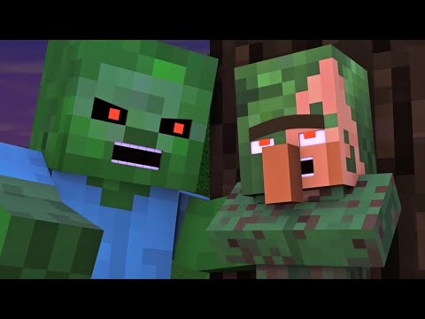 Villager & Witch Life 5 - Alien Being Minecraft Animation
