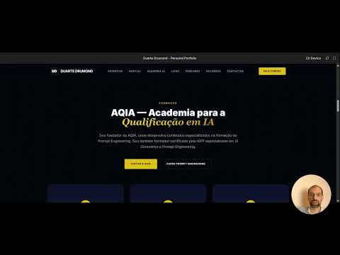 Excerto da série Criar Websites e Landing Pages com IA