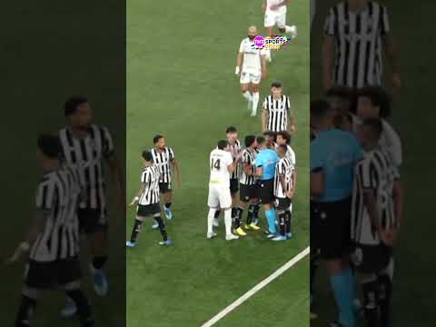 POLÊMICA NO GOL DO SANTOS?! BARREAL VIU O GOLEIRO DO BOTAFOGO NO CHÃO E MANDOU PRA DENTRO #shorts