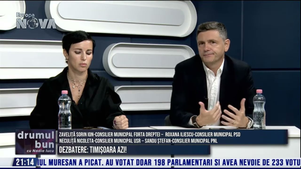 VIDEO (integral) emisiune Drumul Bun cu NADIA IUCU. Invitati:  Sorin Zaveliță (FD), Roxana Iliescu (PSD), Ștefan Sandu (PNL) și Nicoleta Neculiță (USR).