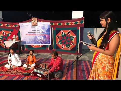 Anchoring a Musical Event at Kaushik Dhwanee