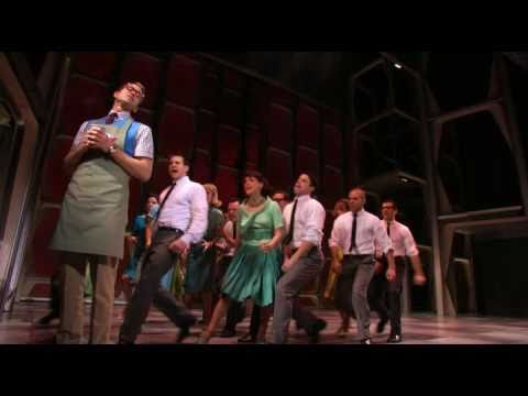 Christopher J. Hanke "Frumps" Daniel Radcliffe's "Finch" in HOW TO SUCCEED