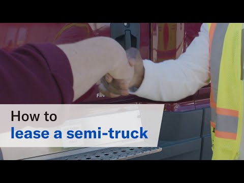 How to lease a semi truck in 6 steps