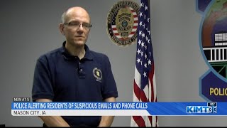 Mason City Police Alerting People About Suspicious Emails and Phone Calls