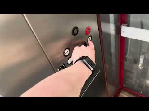 AWESOME!! Dover Hydraulic MOSTLY Scenic Elevator at 101 S Franklin Ave Tampa, FL