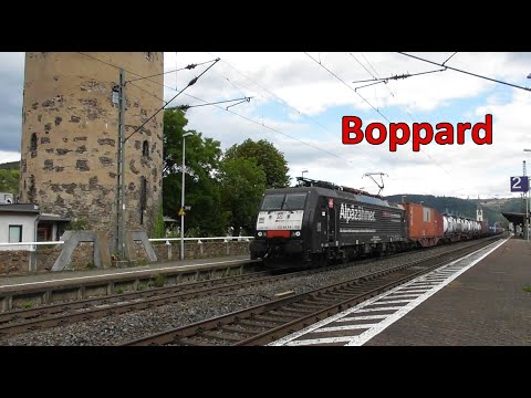 Bunte Züge im Bahnhof Boppard - die linke Rheinstrecke unweit ihres Namensgebers (20.08.2021)