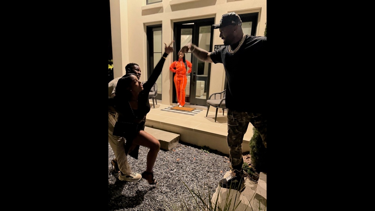 When Domini acts a plum fool in front of MIke’s neighbors and he has to physically restrain her!