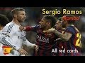 Sergio Ramos All Red Cards In His Football Career.
