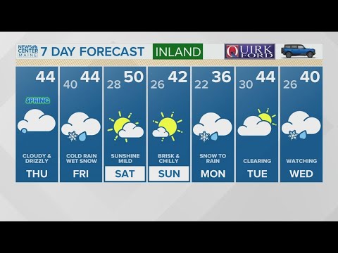 NEWS CENTER Maine Weather Video Forecast