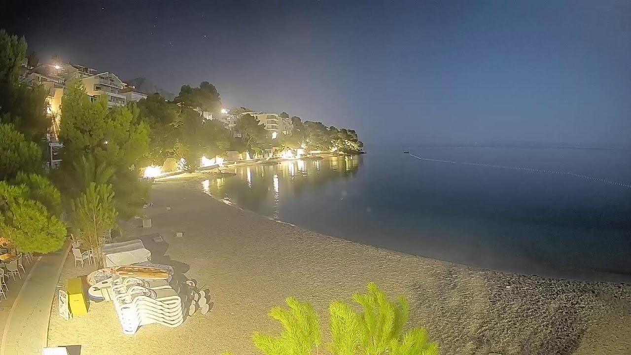 🔴Lucica Beach - Brela Croatia - Live Cam