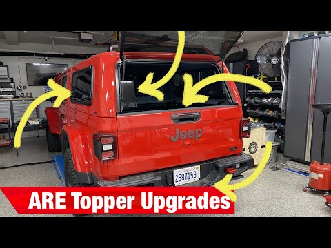 Gladiator ARE Topper Mods, Rear winch hookup Hi-Lift Instill - Overlanding Build
