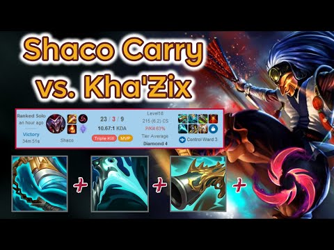 Shaco carrying Diamond Ranked - Season 11 EUW [League of Legends] Full Gameplay - Infernal Shaco