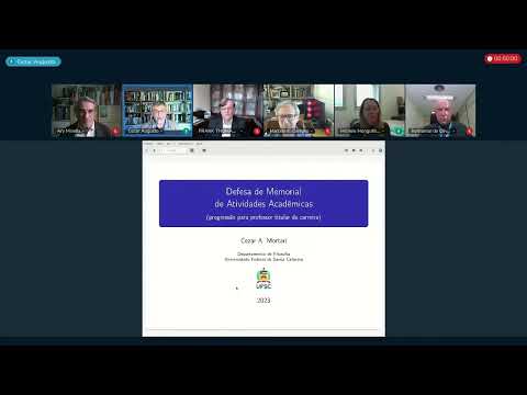 Defesa para professor titular - Professor Doutor Cézar Augusto Mortari