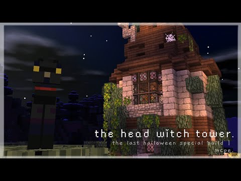 the head witch tower🦇 | okiyo | minecraft pe build.